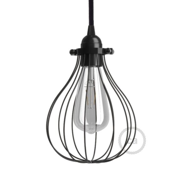 Black Drop Cage Metal Lampshade