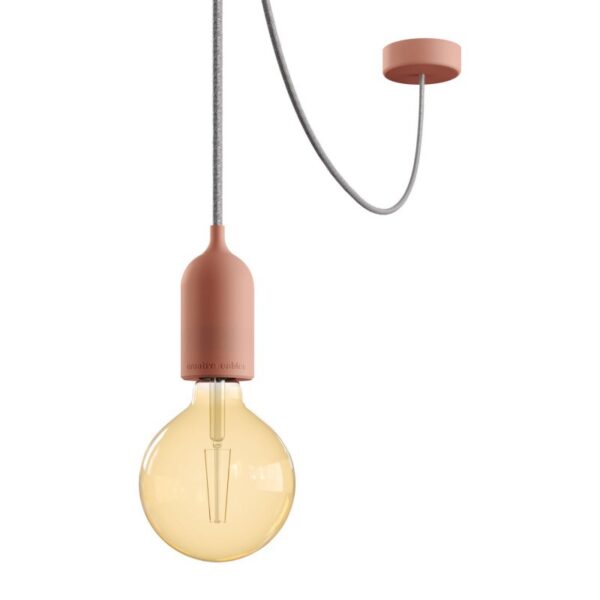 Outdoor soft silicone lamp holder – salmon