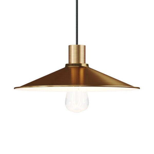 Swing enamelled metal lampshade – 30cm Bronze